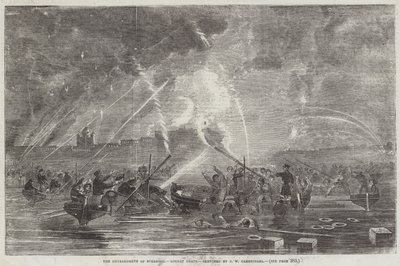 The Bombardment of Sveaborg, Rocket Boats by John Wilson Carmichael